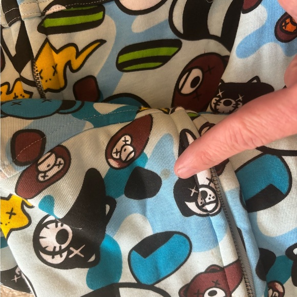 BAPE × kaws Baby Milo animal kingdom Hoodie Sz 3XL Full Zip Up - Picture 4 of 15